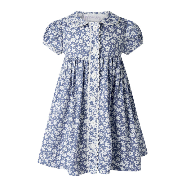 Floral Button-front Dress & Bloomers