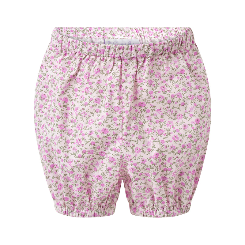 Ditsy Floral Button-Front Dress & Bloomers