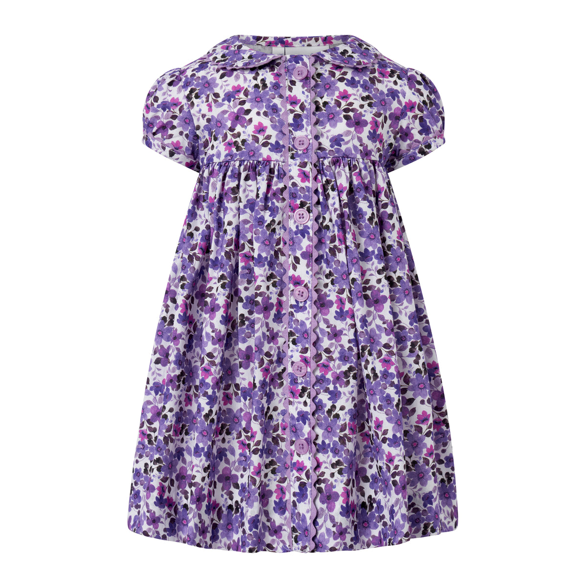 Violet Button-Front Dress and Bloomers