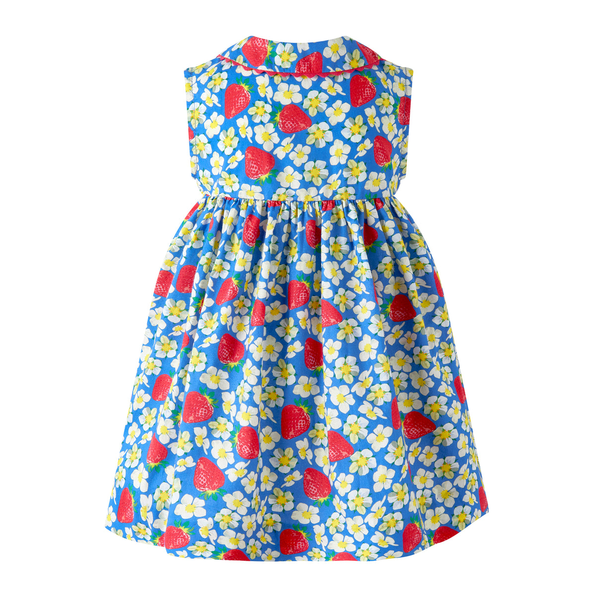 Strawberry Button-Front Dress and Bloomers