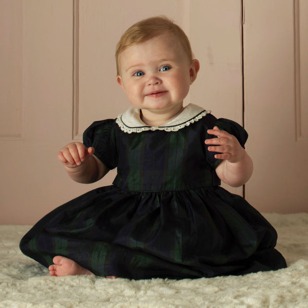 Navy Blackwatch Dress & Bloomers