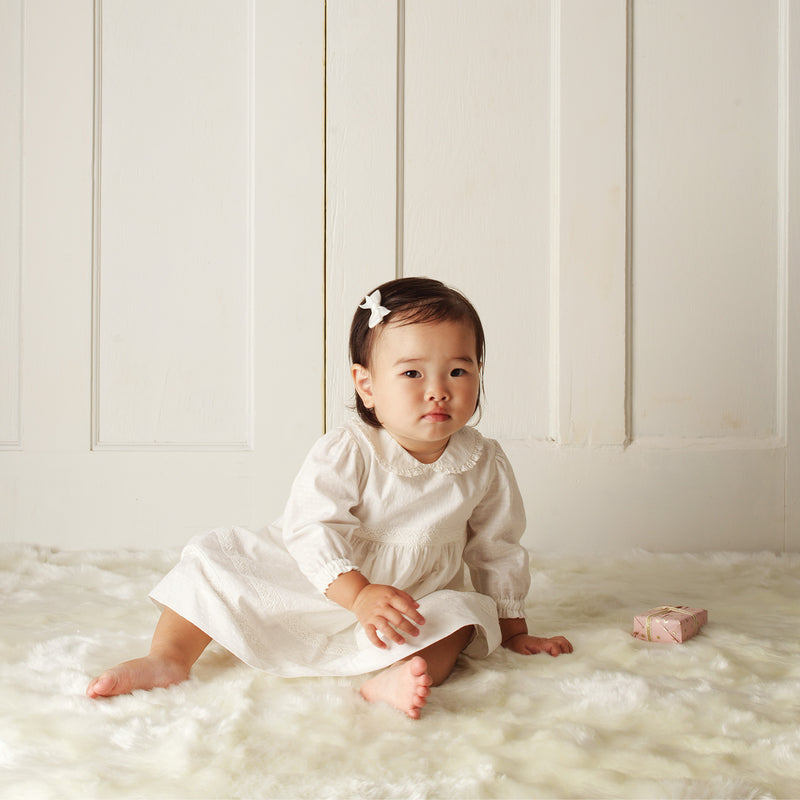 Lace Trim Dress & Bloomers