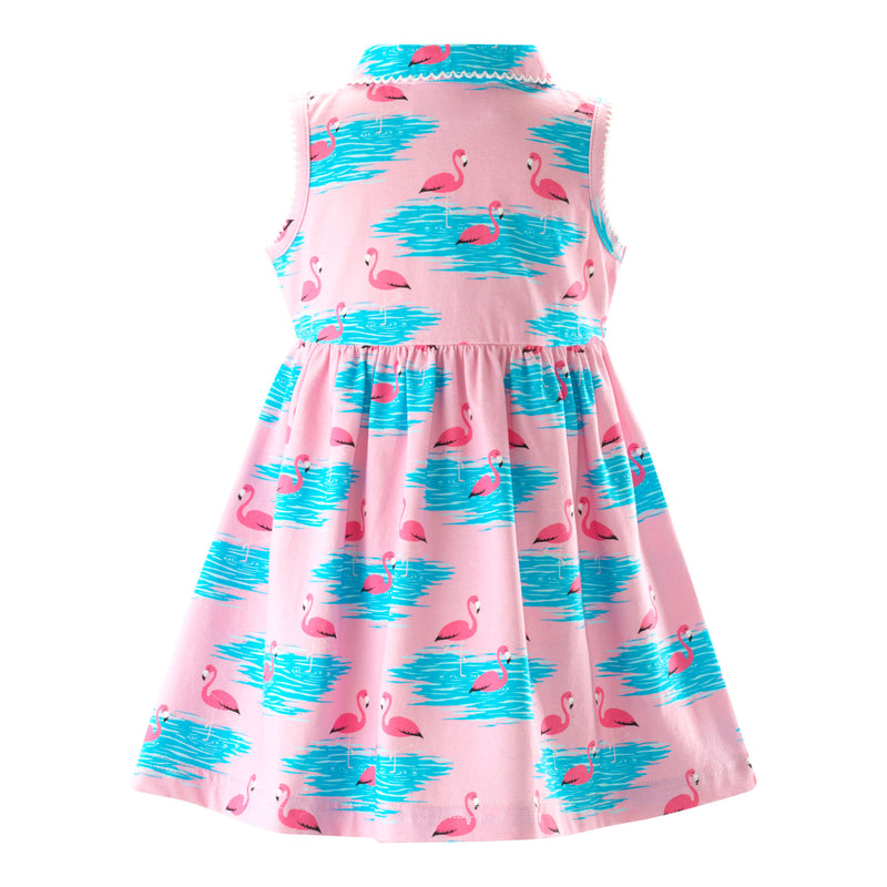 Flamingo Jersey Dress