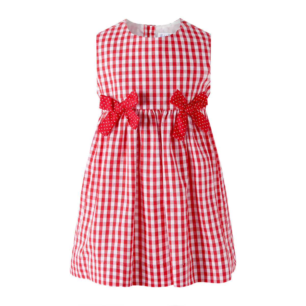 Red Gingham Bow Dress & Bloomers