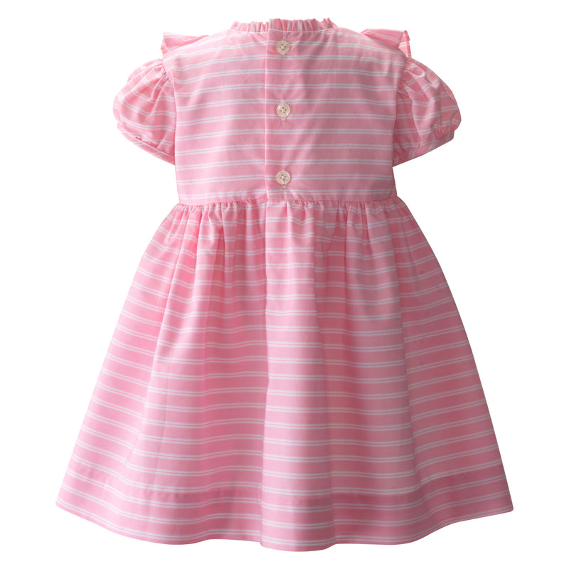 Stripe Smocked Dress with Bow