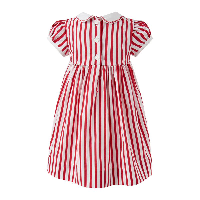 Candy Cane Stripe Smocked Dress & Bloomers