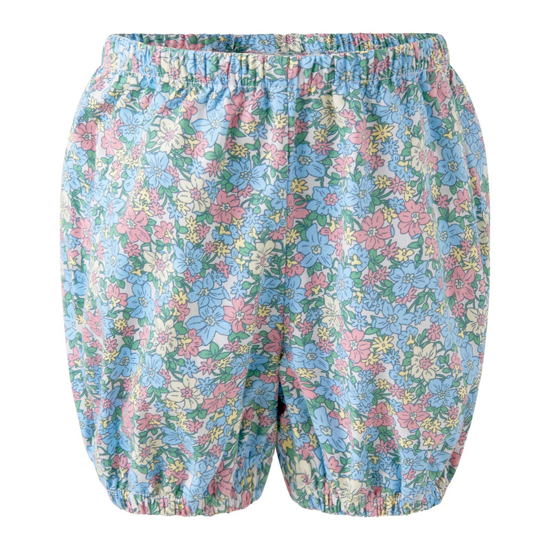 Floral  Geometric Smocked Dress & Bloomers