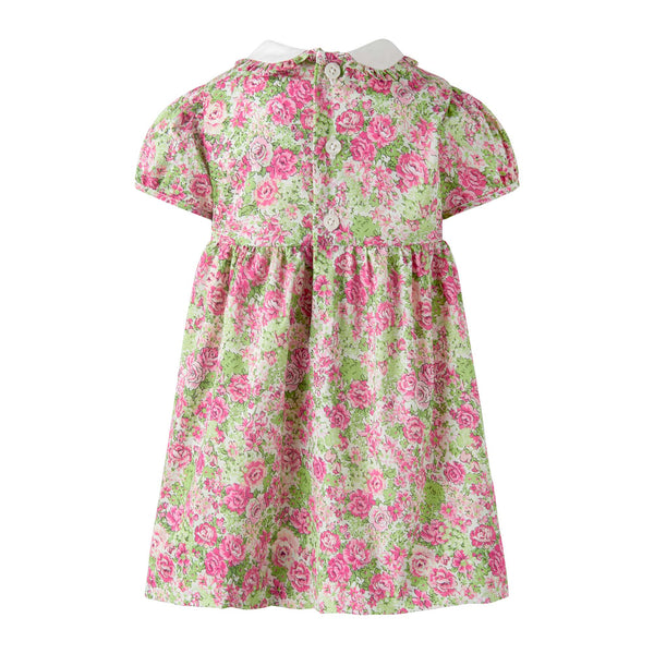 Vintage Floral Smocked Dress & Bloomers