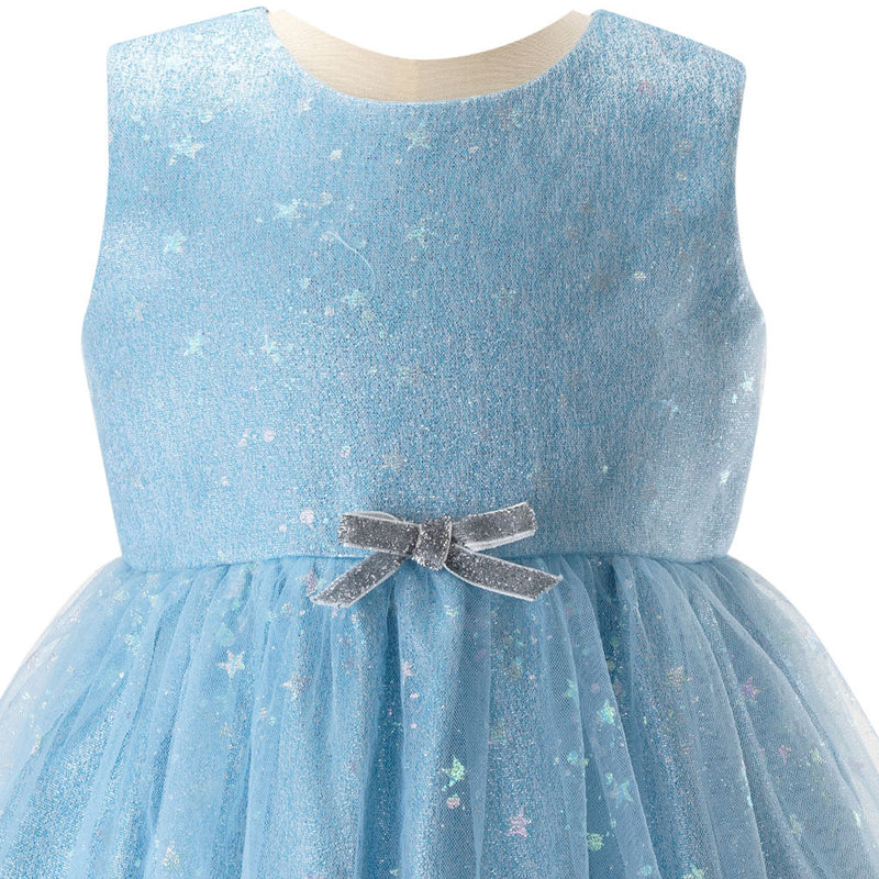 Sparkle Star Tulle Dress Blue