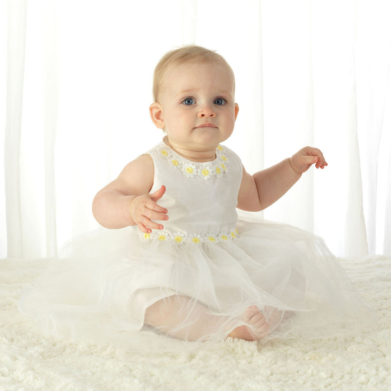 Ivory Daisy Tulle Dress