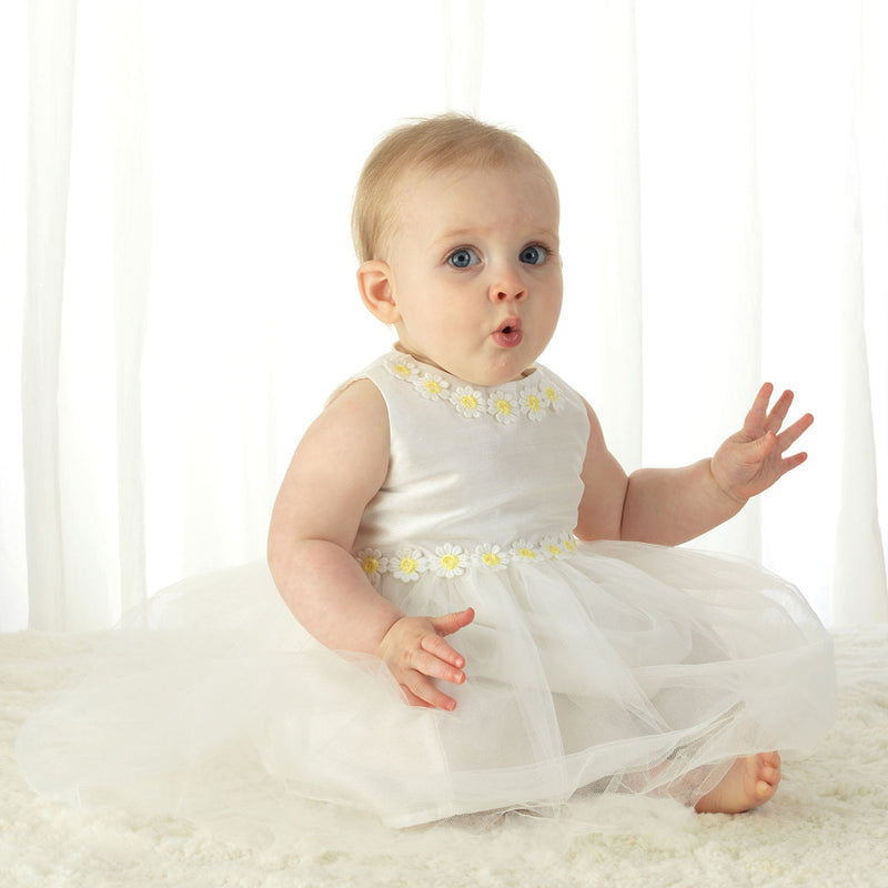 Ivory Daisy Tulle Dress