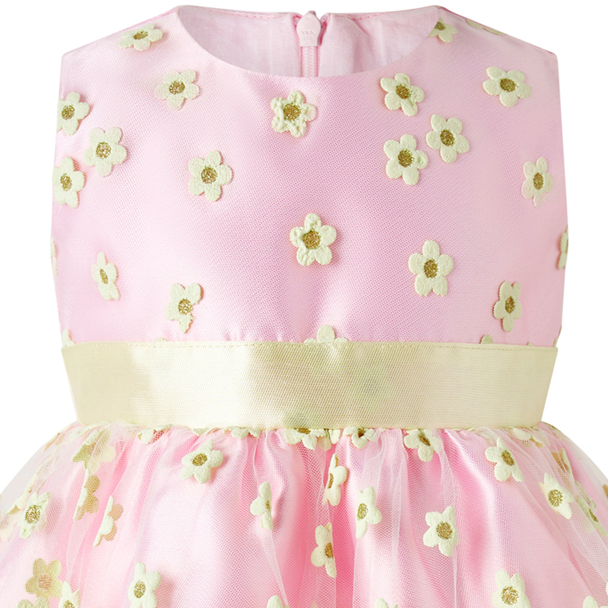 3D Daisy Tulle Party Dress