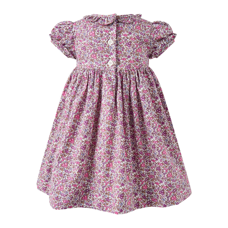 Floral SS Smocked Dress & Bloomers