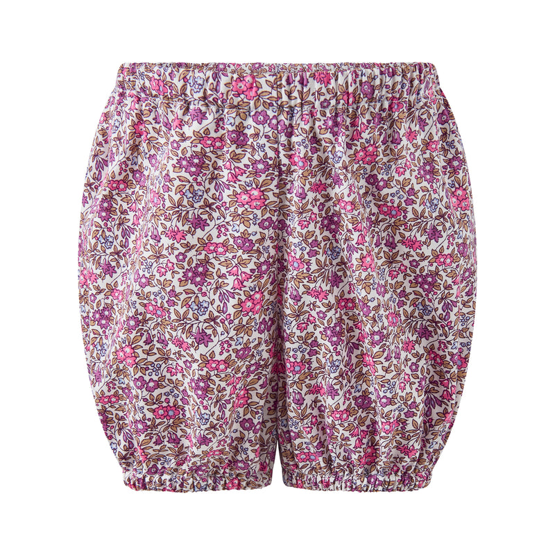Floral SS Smocked Dress & Bloomers