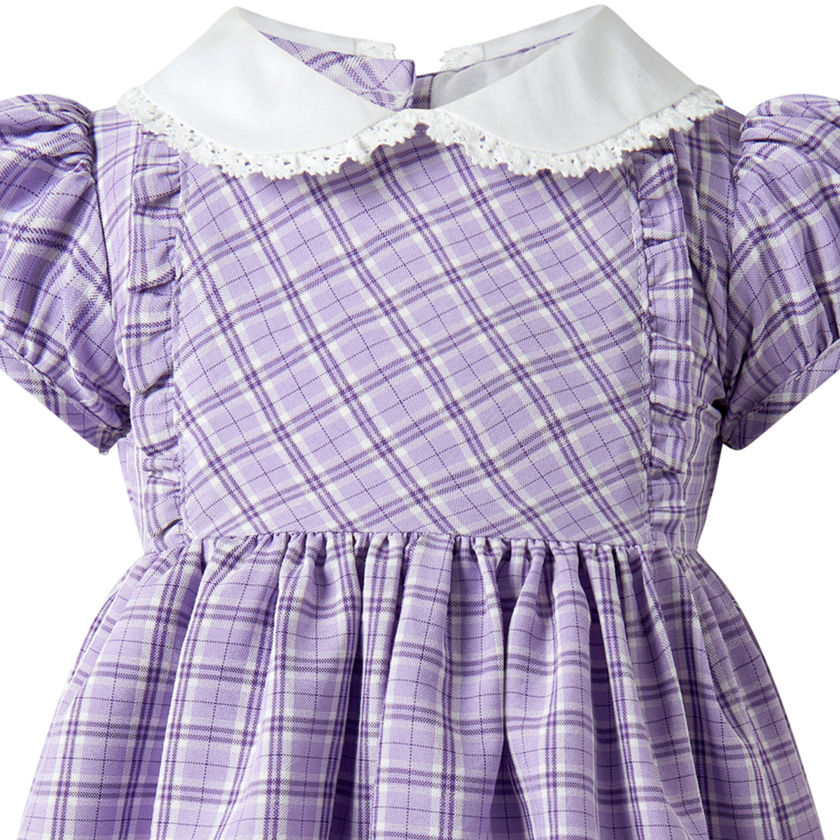 Check Frill Front Dress and Bloomers