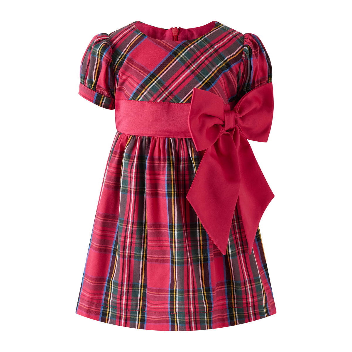 Red Tartan Bow Dress