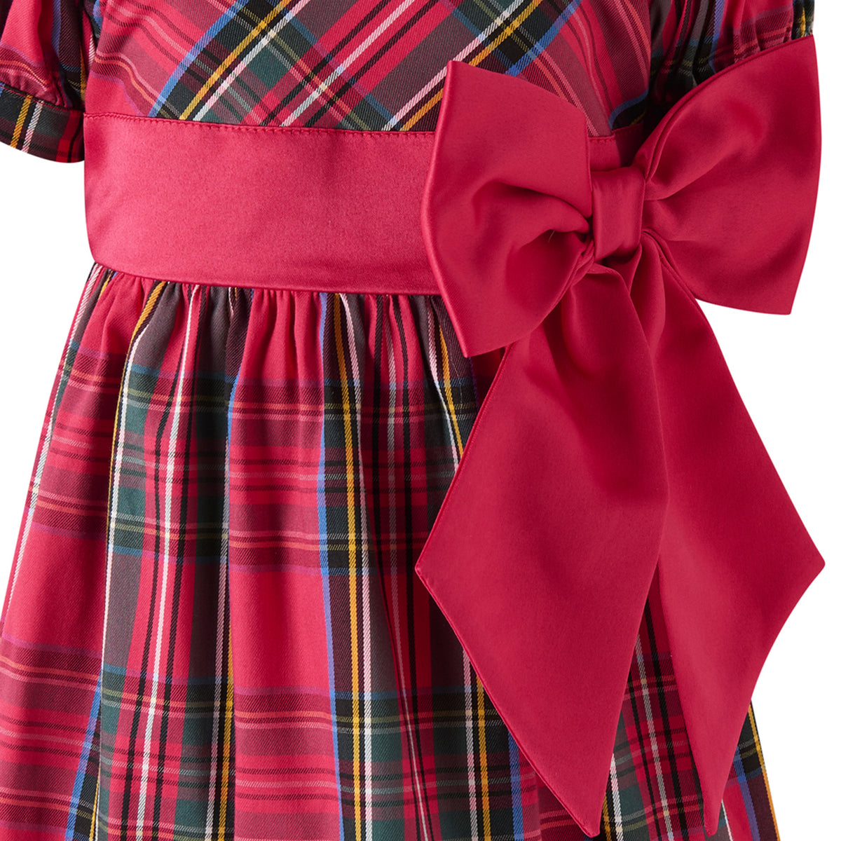 Red Tartan Bow Dress