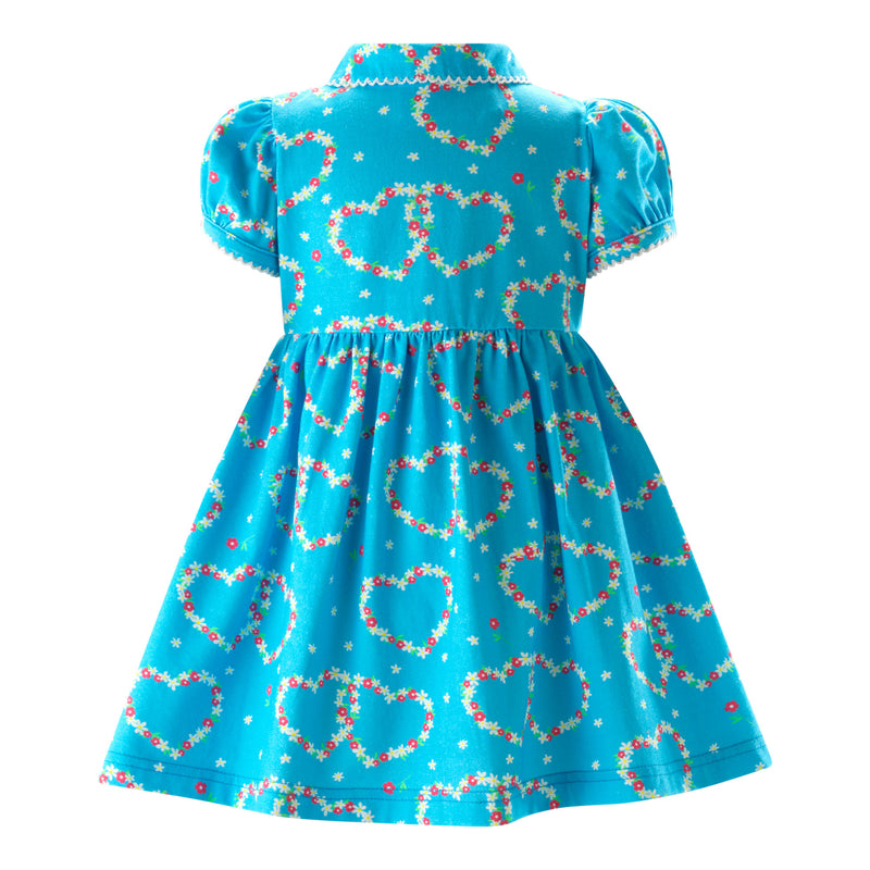 Daisy Jersey Dress, Blue
