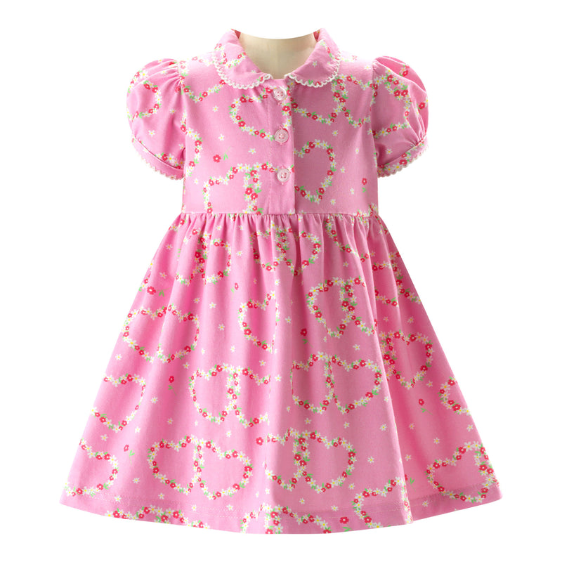 Daisy Jersey Dress, Pink