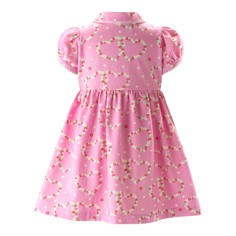 Daisy Jersey Dress, Pink