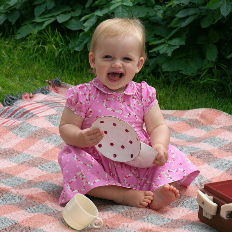 Daisy Jersey Dress, Pink