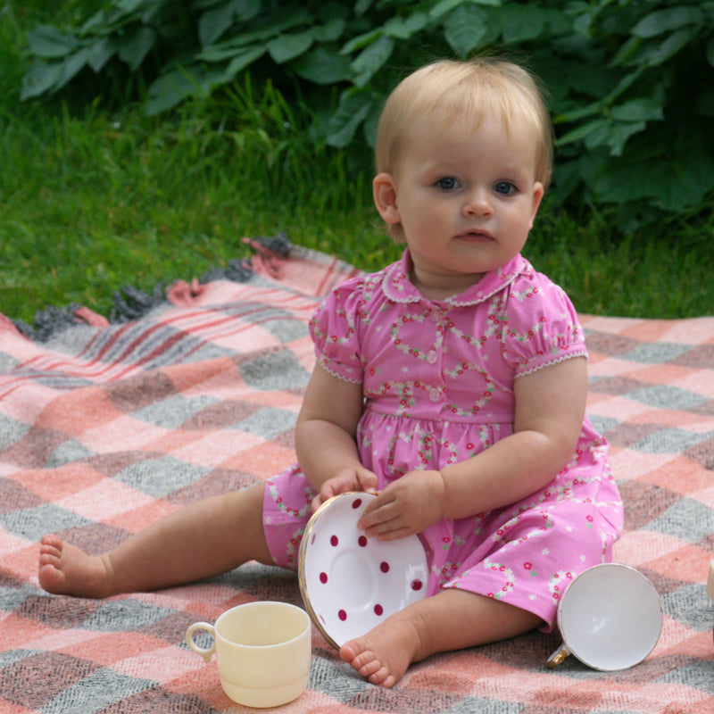 Daisy Jersey Dress, Pink