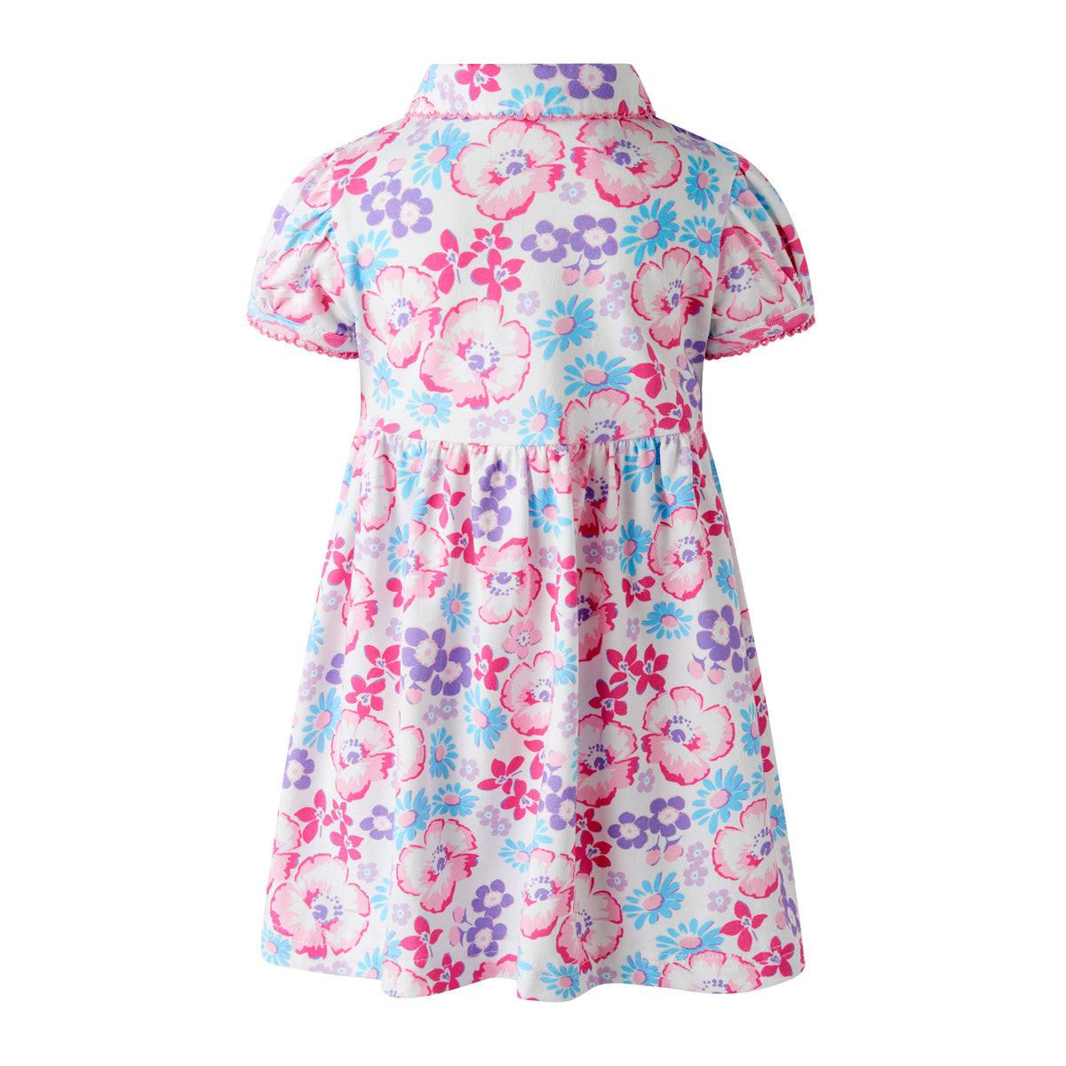 Pink Floral Jersey Dress