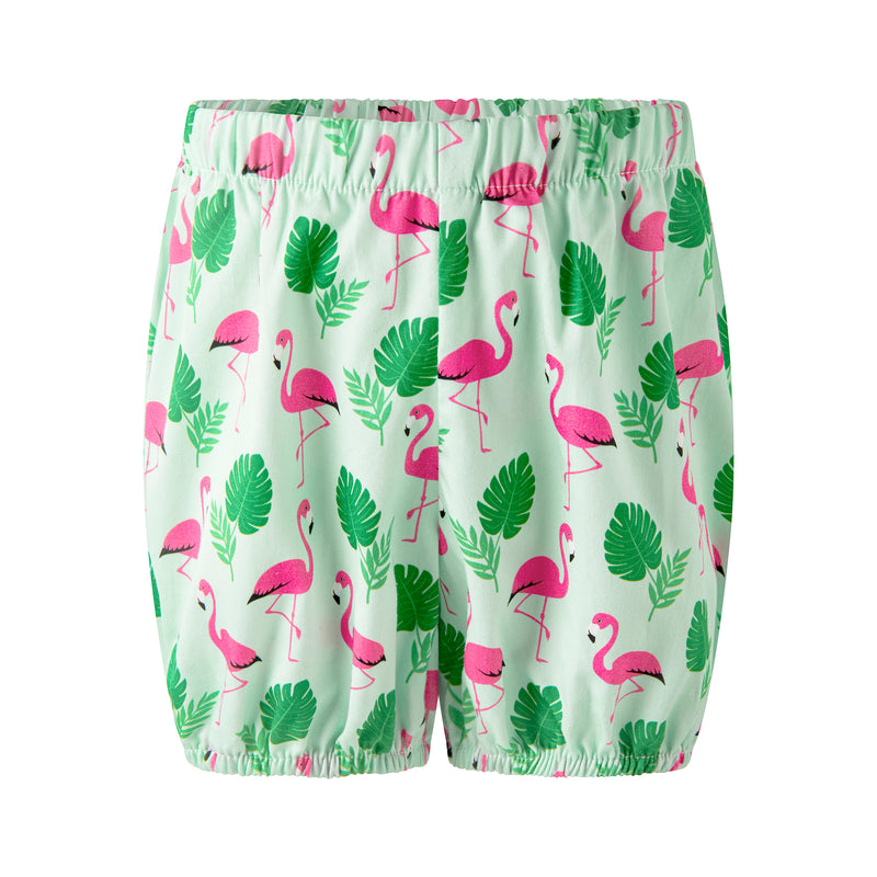 Green Flamingo Sundress & Bloomers
