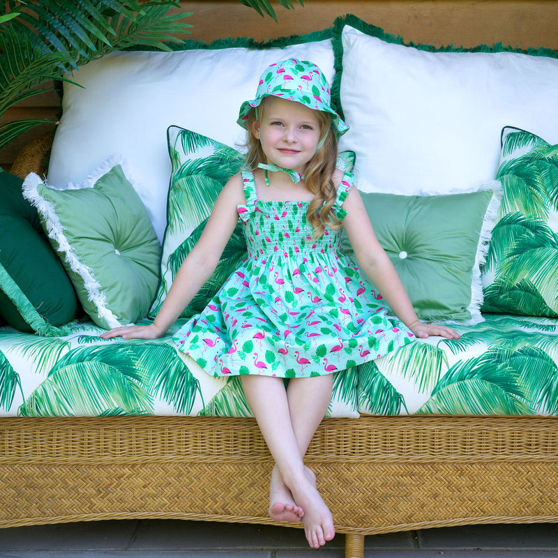 Green Flamingo Sundress | Rachel Riley UK | Heritage Clothing Green Flamingo Sundress | Rachel Riley UK | Heritage Clothing