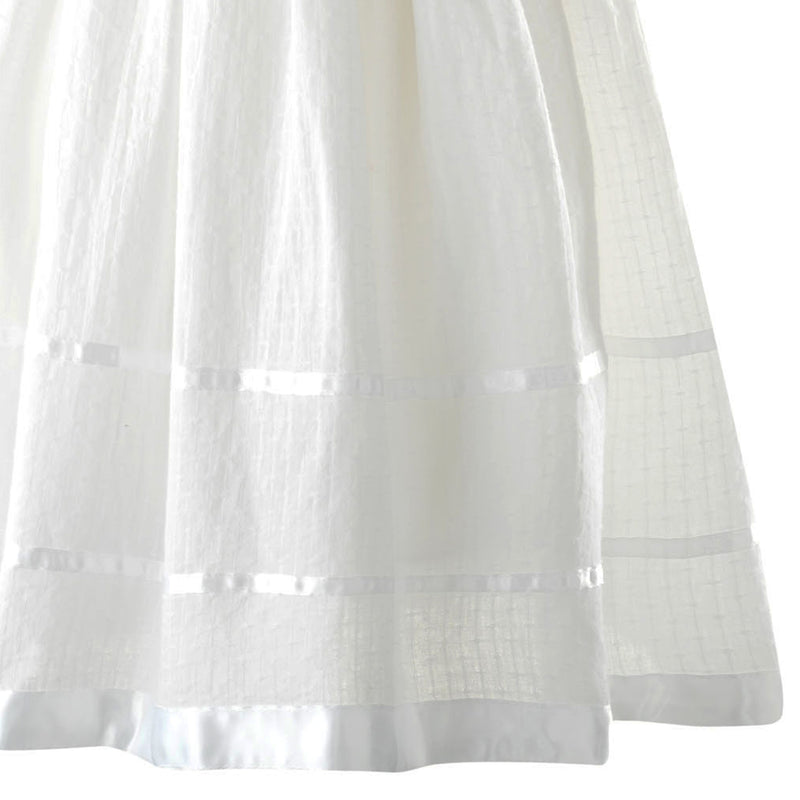 Long Christening Smocked Dress & Bonnet
