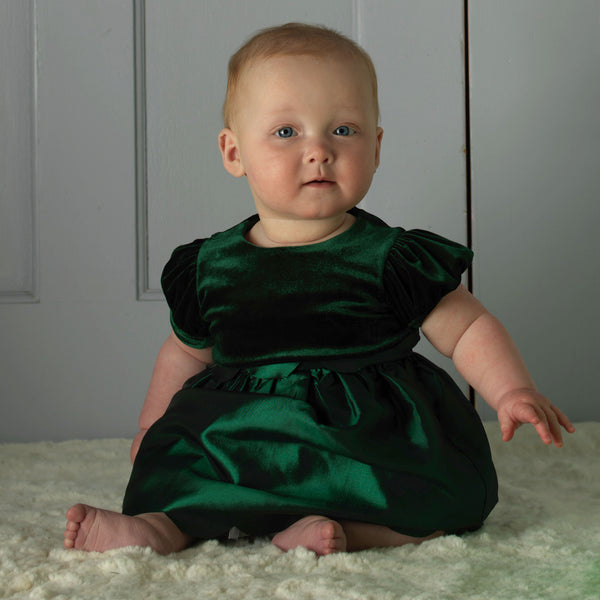 Taffeta Scalloped Dress