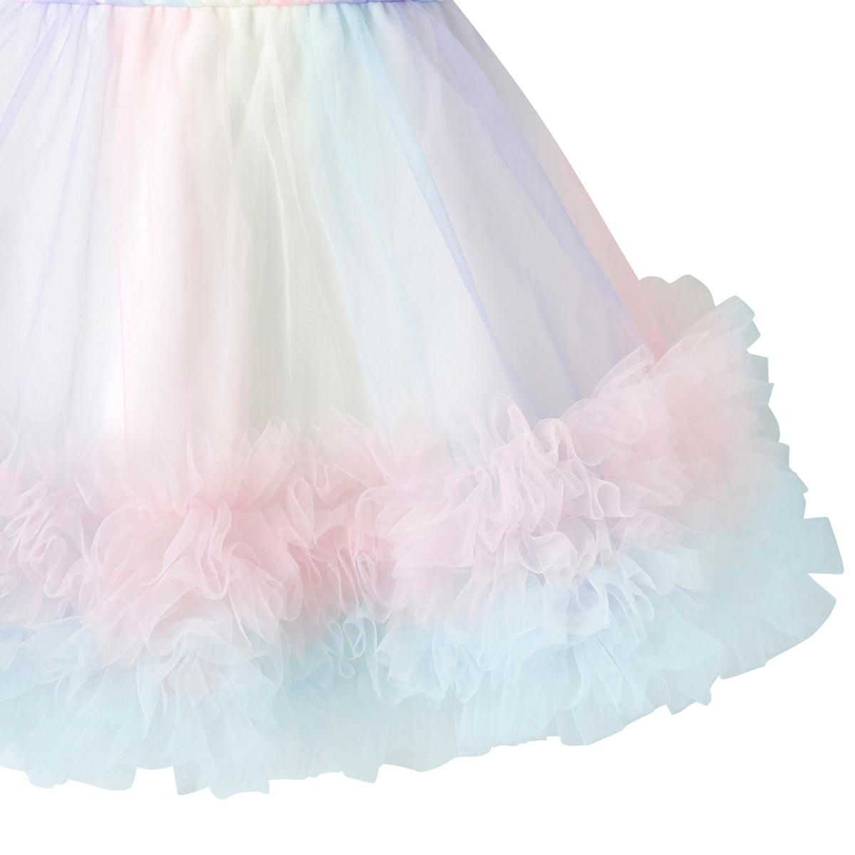 Rainbow Tulle Party Dress