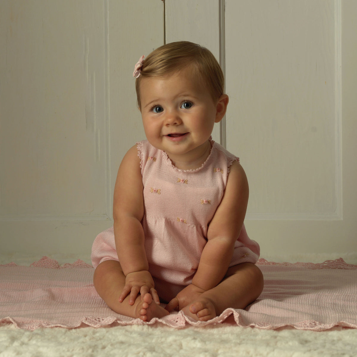 Rose Embroidered Dress and Bloomers
