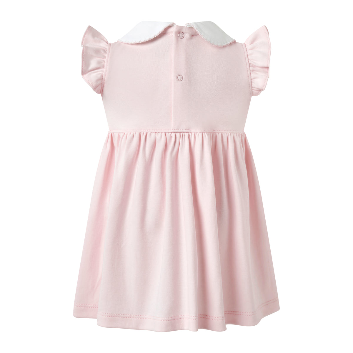 Pink Flutter Smocked Dress