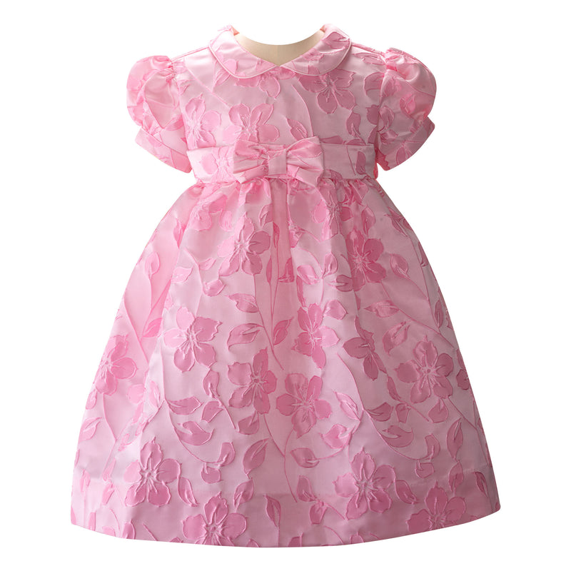 Rose Collar Damask Dress