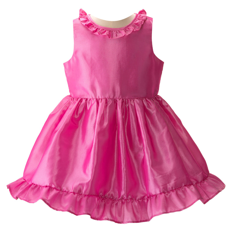 Taffeta Frill Collar Party Dress