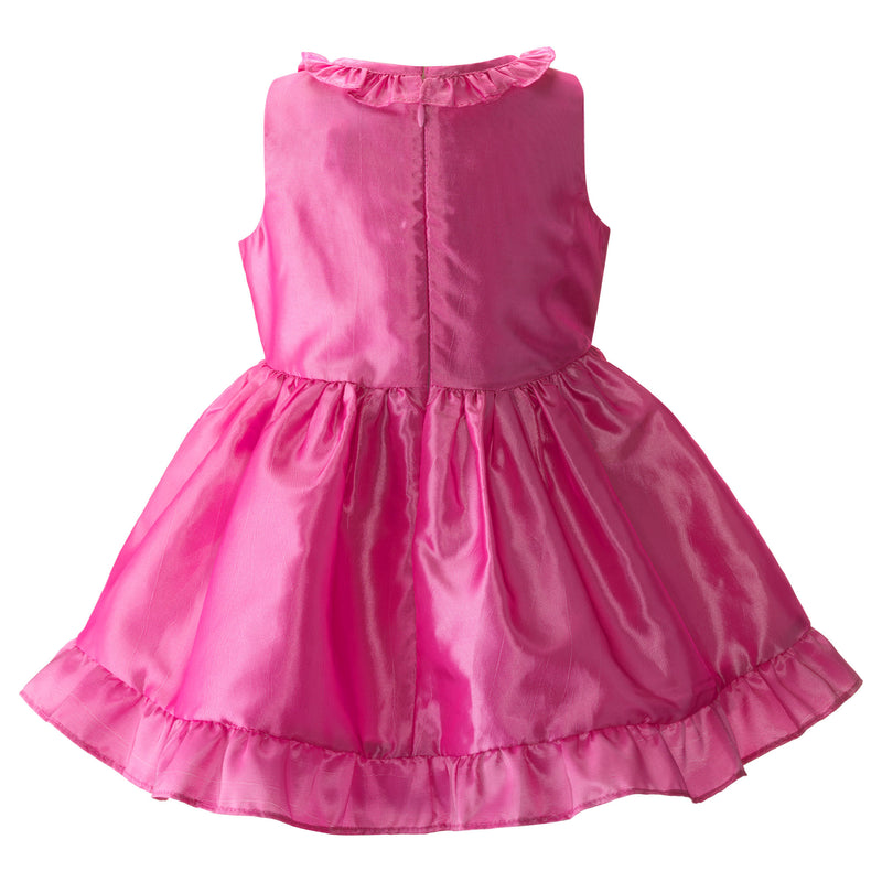 Taffeta Frill Collar Party Dress