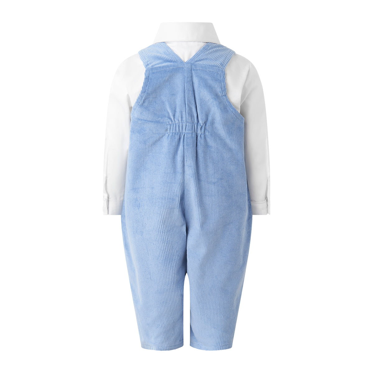 Cord Dungarees and Shirt Set