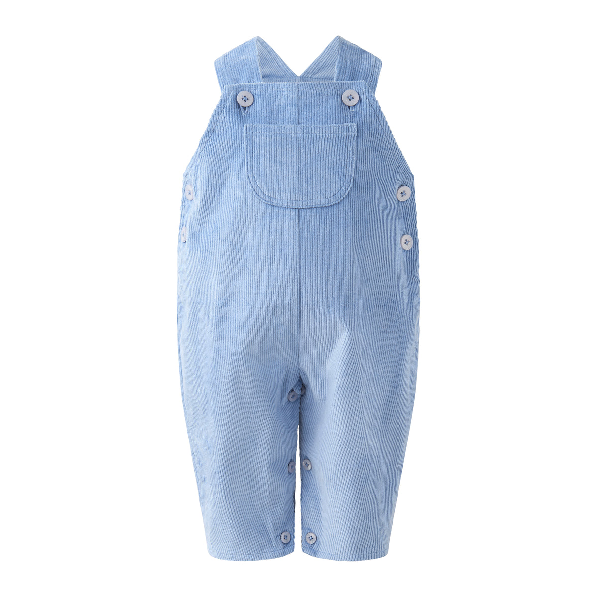 Cord Dungarees and Shirt Set