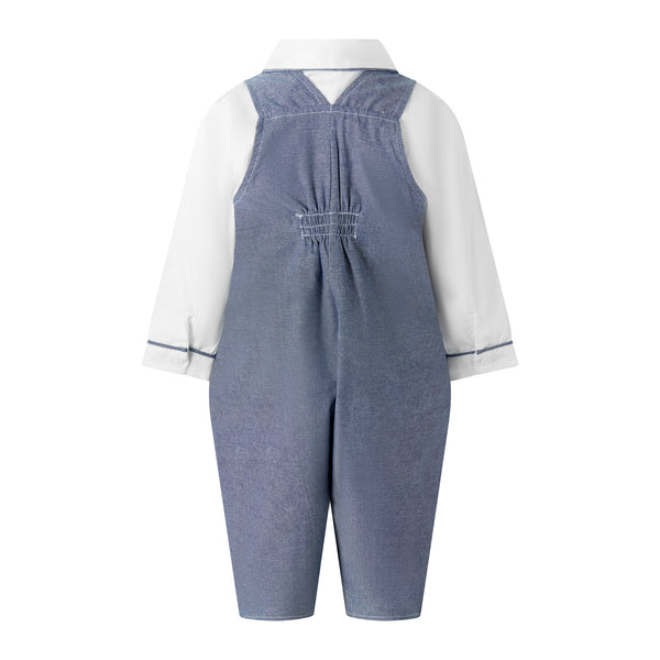 Chambray Dungaree Set