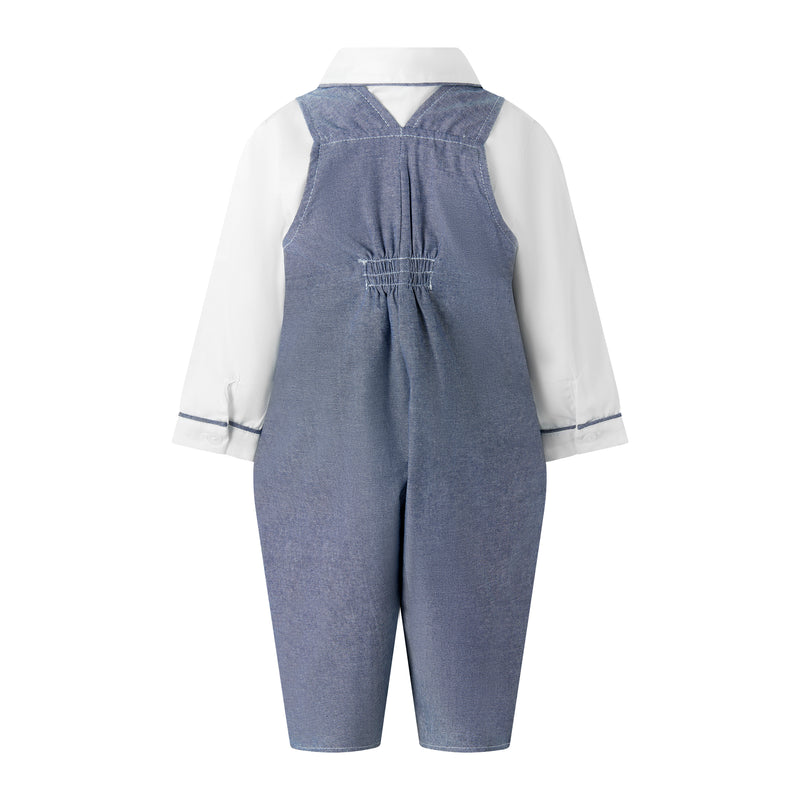 Chambray Dungaree Set