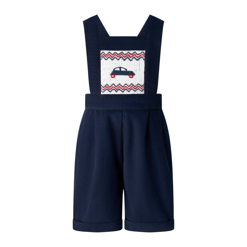 Car Smocked Dungarees