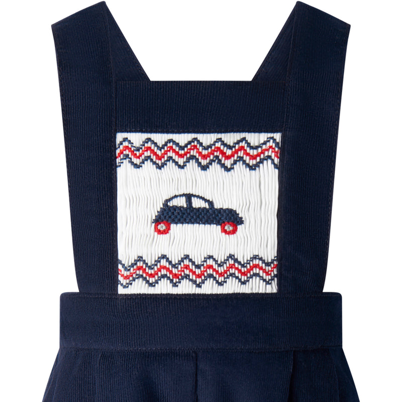 Car Smocked Dungarees