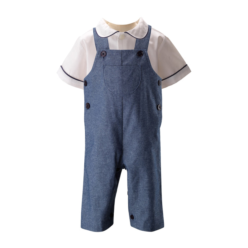 Chambray Dungaree Set