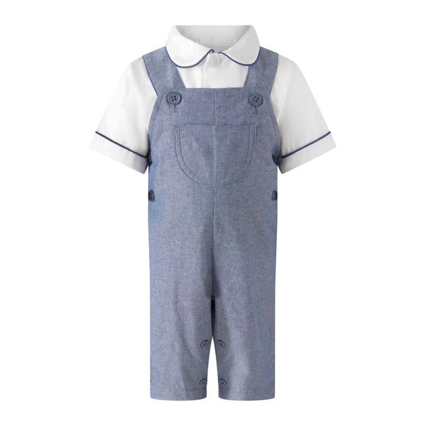 Chambray Dungaree Set