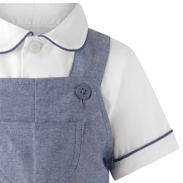 Chambray Dungaree Set