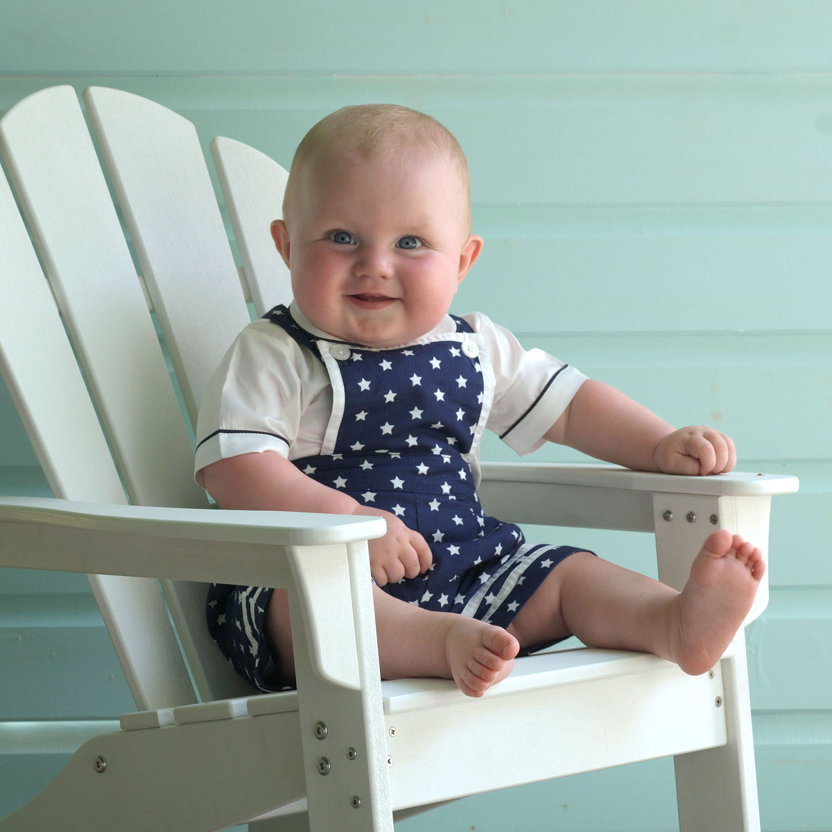 Star Dungarees and Shirt Set