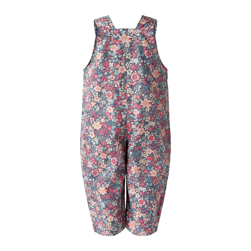 Floral Dungarees & Blouse Set