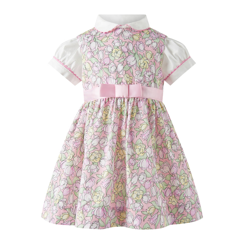 Tulip Pinafore & Blouse Set