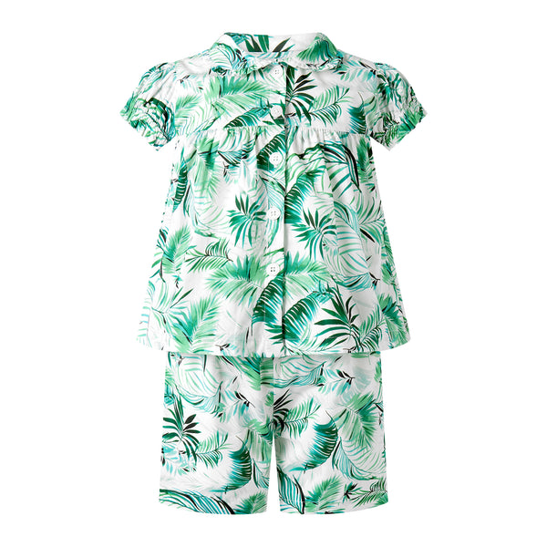 Palm Tree Babydoll Short Pyjamas